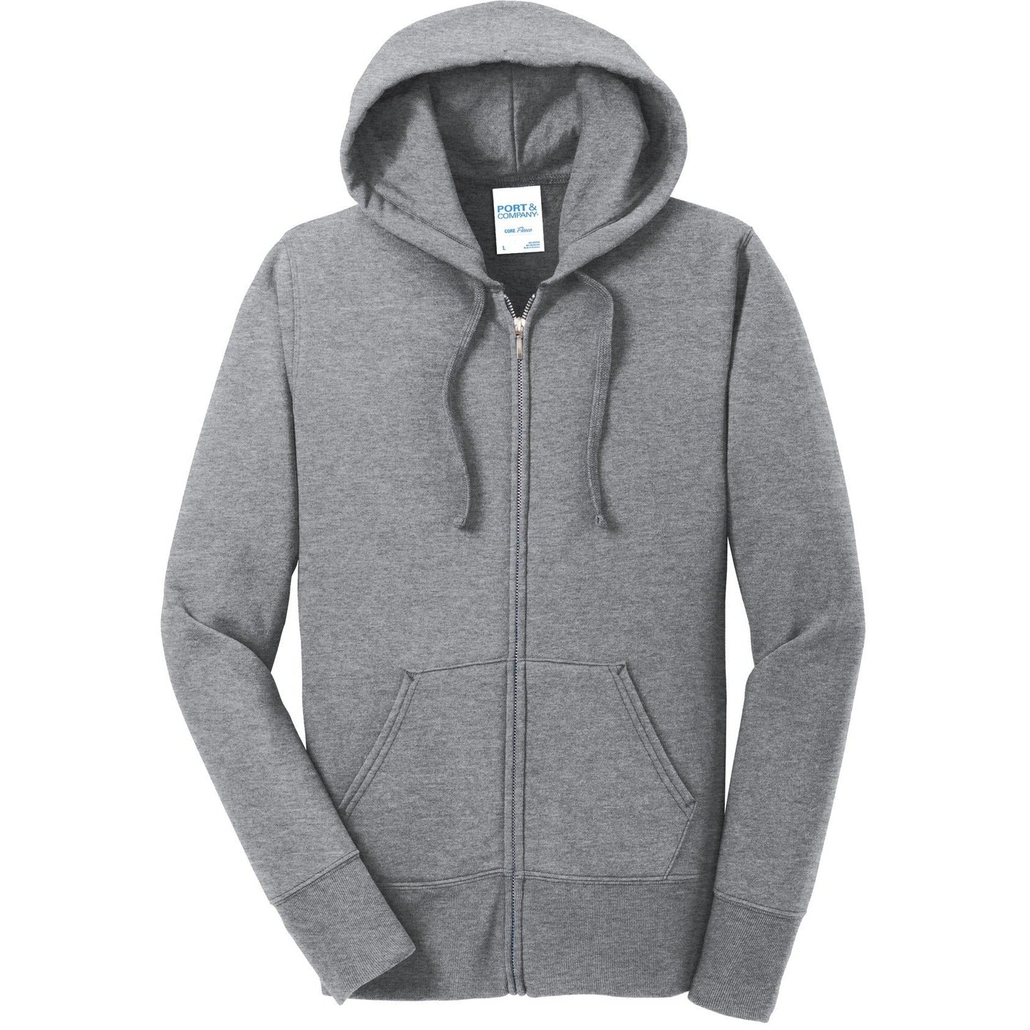 Port & Co Women's Core Fleece Full-Zip Hooded Sweatshirt