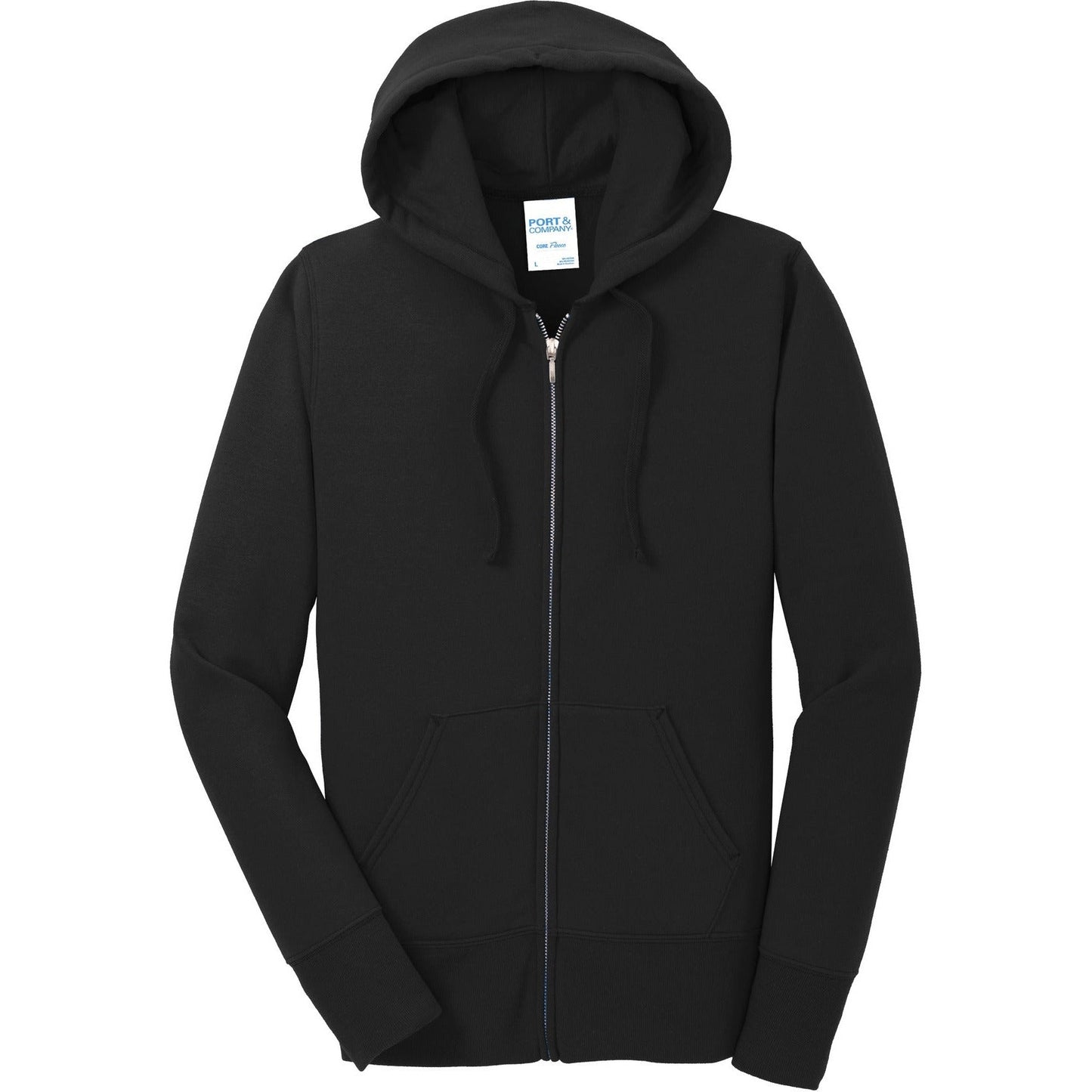 Port & Co Women's Core Fleece Full-Zip Hooded Sweatshirt