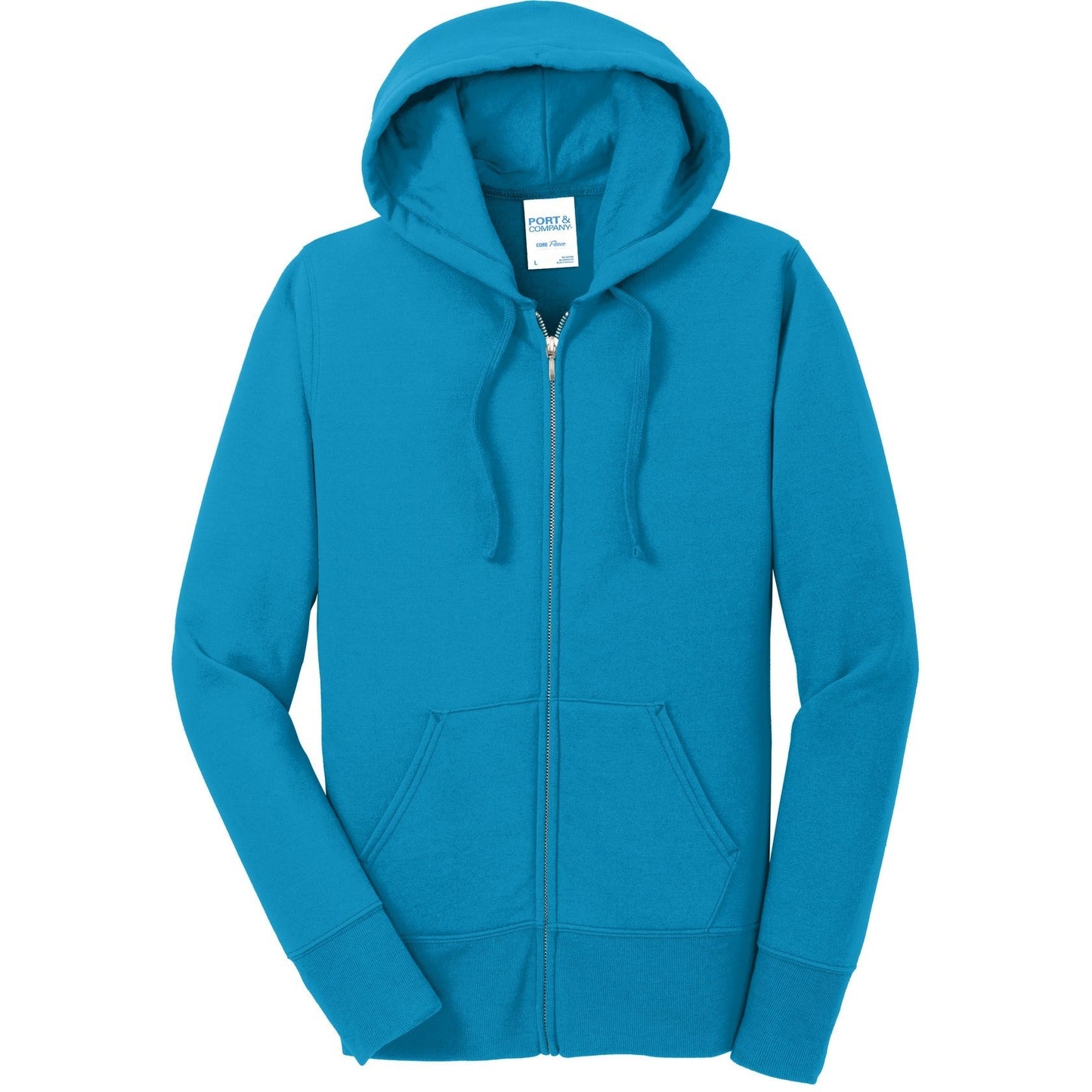 Port & Co Women's Core Fleece Full-Zip Hooded Sweatshirt