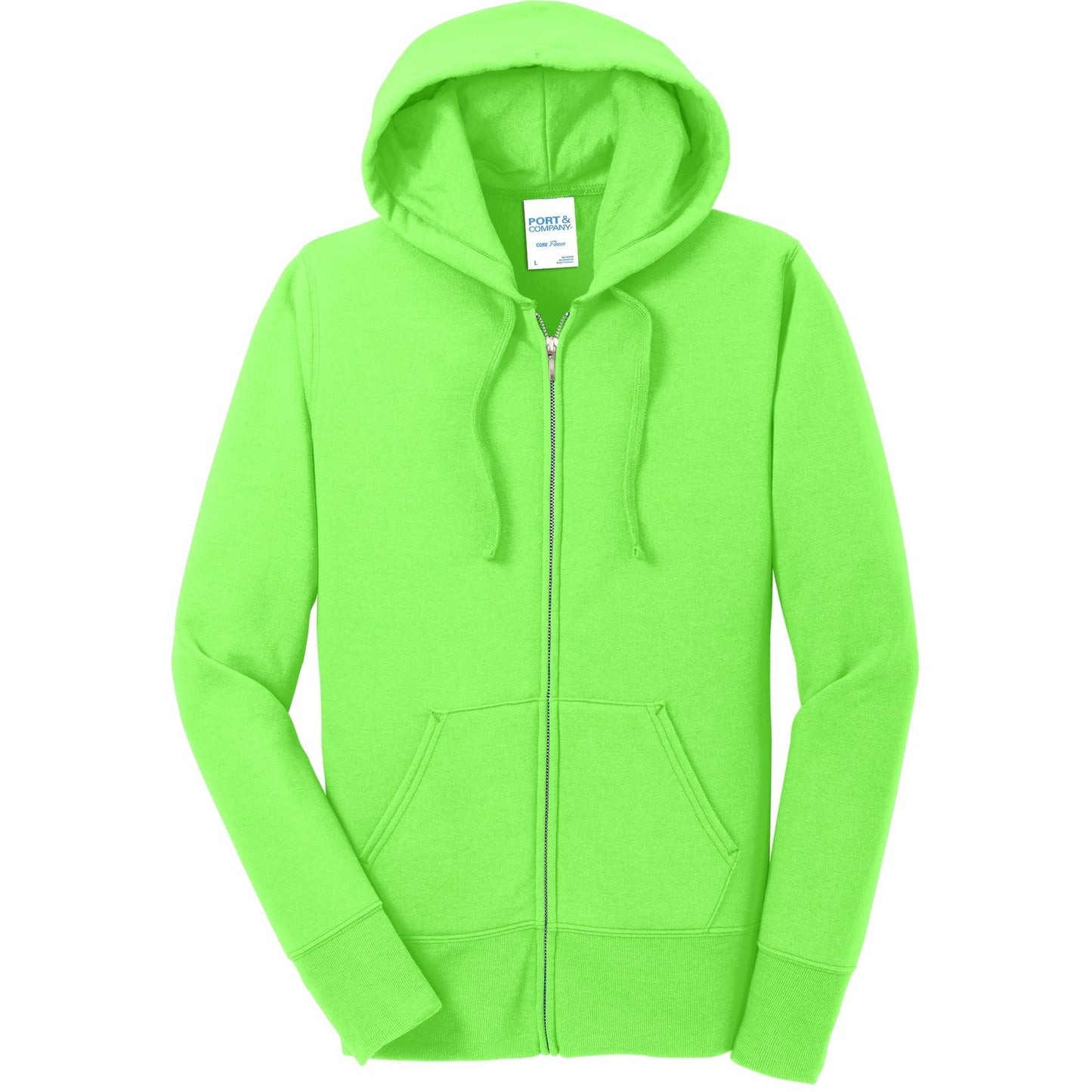 Port & Co Women's Core Fleece Full-Zip Hooded Sweatshirt