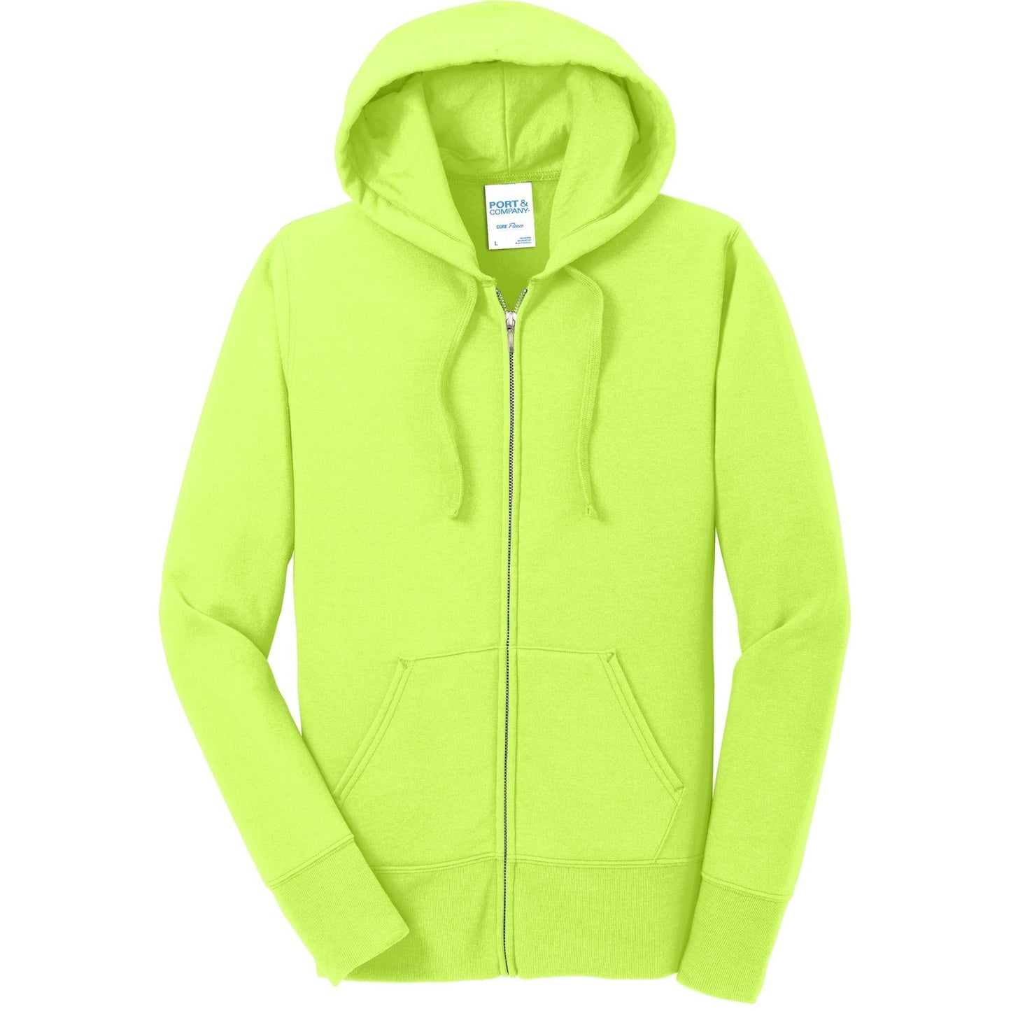 Port & Co Women's Core Fleece Full-Zip Hooded Sweatshirt