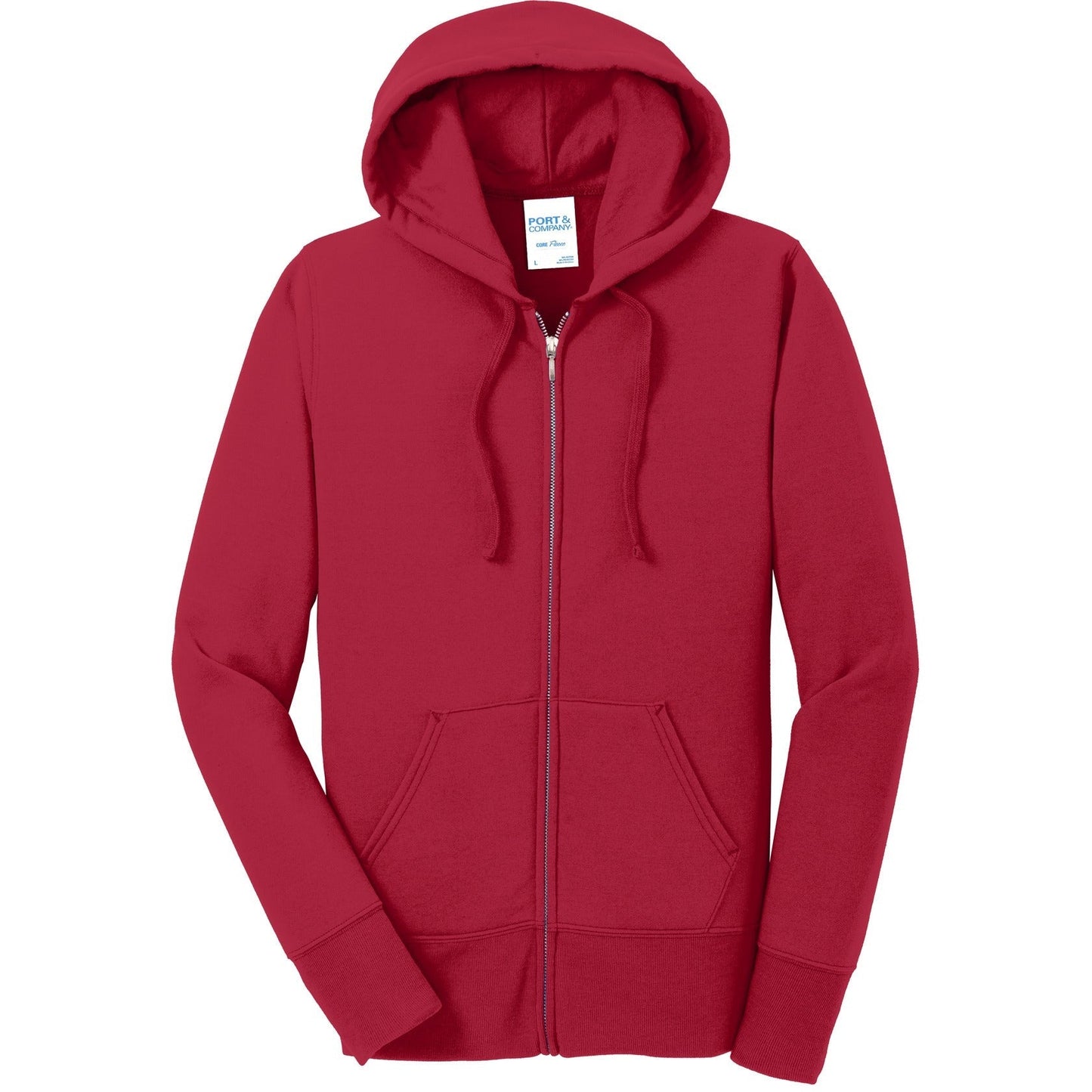 Port & Co Women's Core Fleece Full-Zip Hooded Sweatshirt