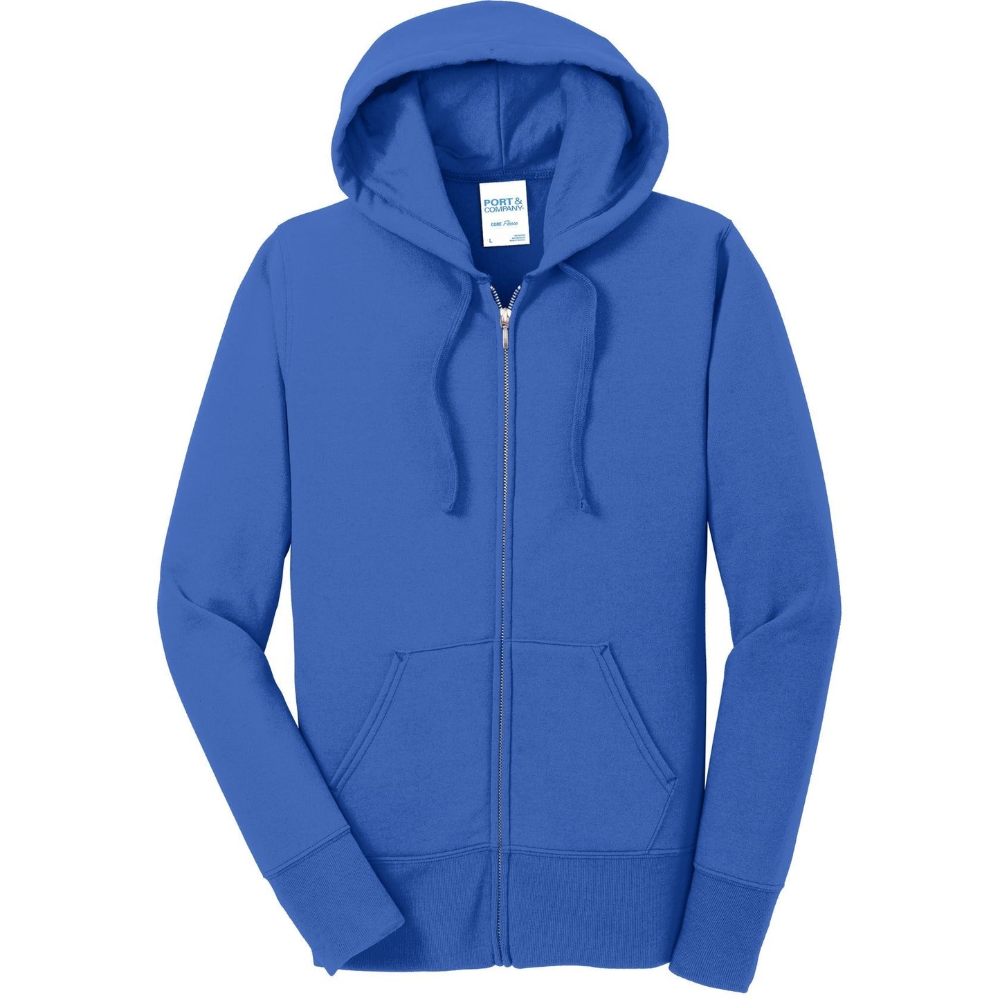 Port & Co Women's Core Fleece Full-Zip Hooded Sweatshirt